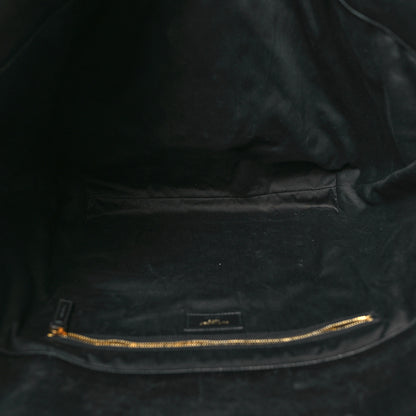 Saint Laurent Lambskin Quilted Maxi Icare Shopping Tote Black 6 of 10