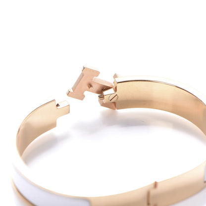 Hermes Enamel Narrow Clic Clac H Bracelet PM White 8 of 14