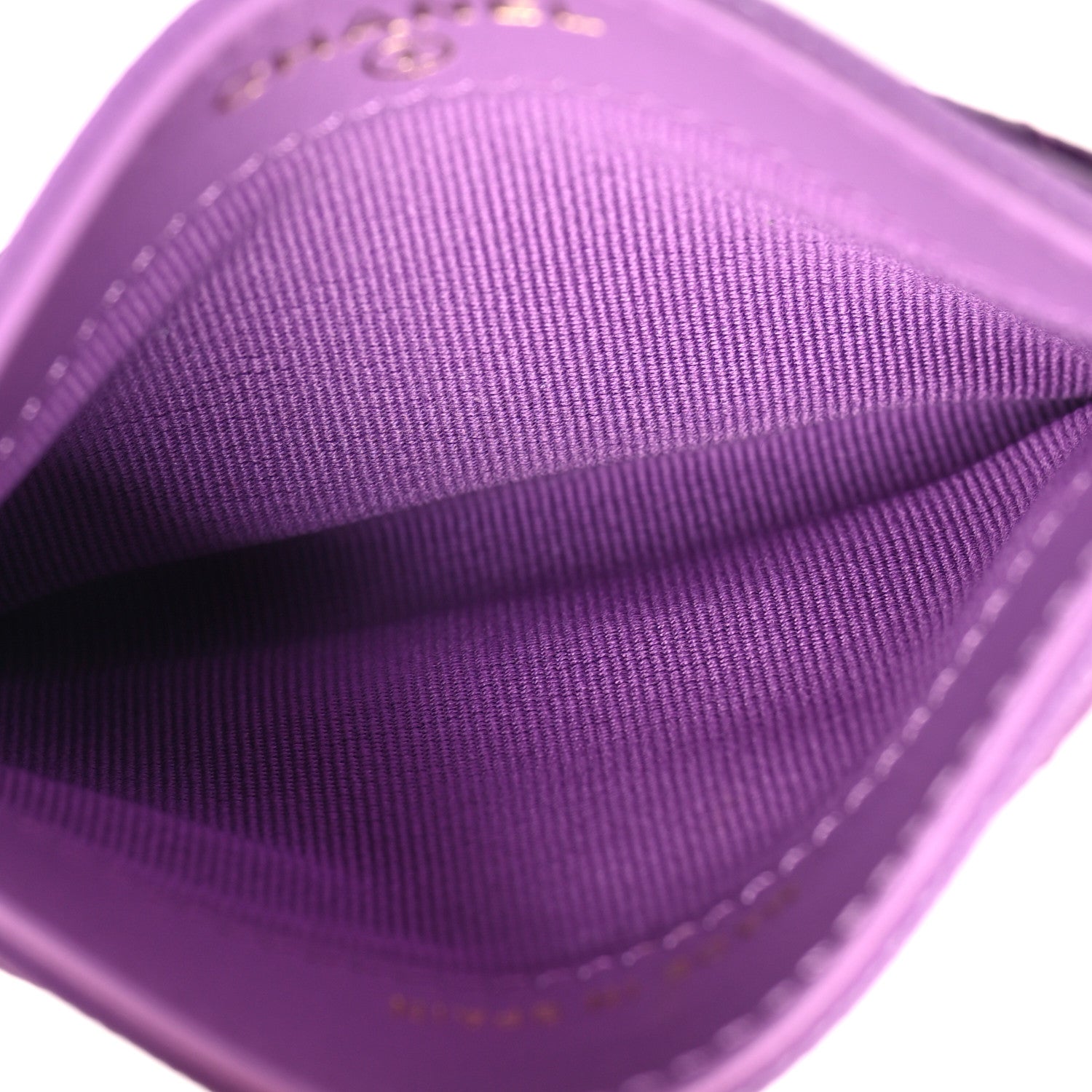 Chanel Caviar Quilted Card Holder Purple 5 of 12