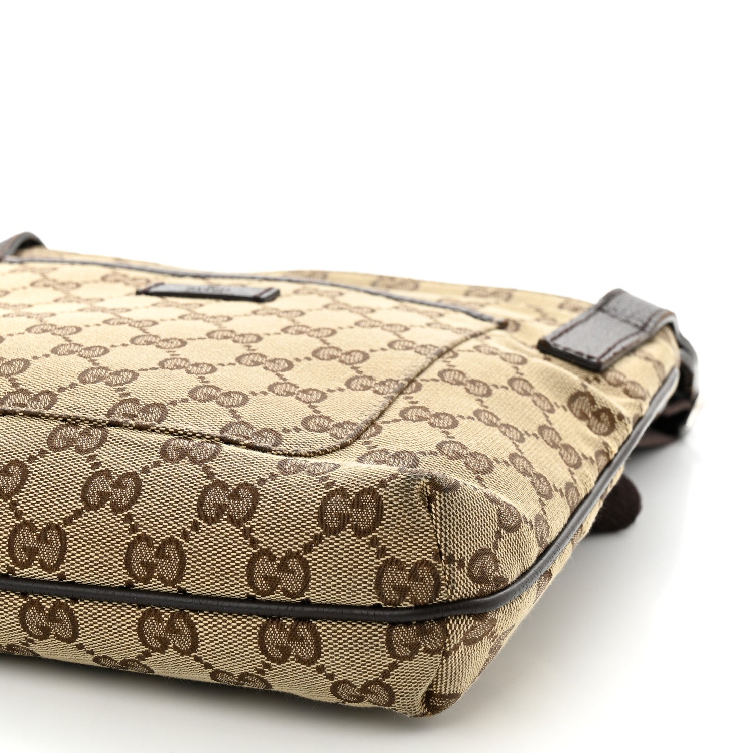 Gucci Monogram Flat Messenger Bag Dark Brown 10 of 10