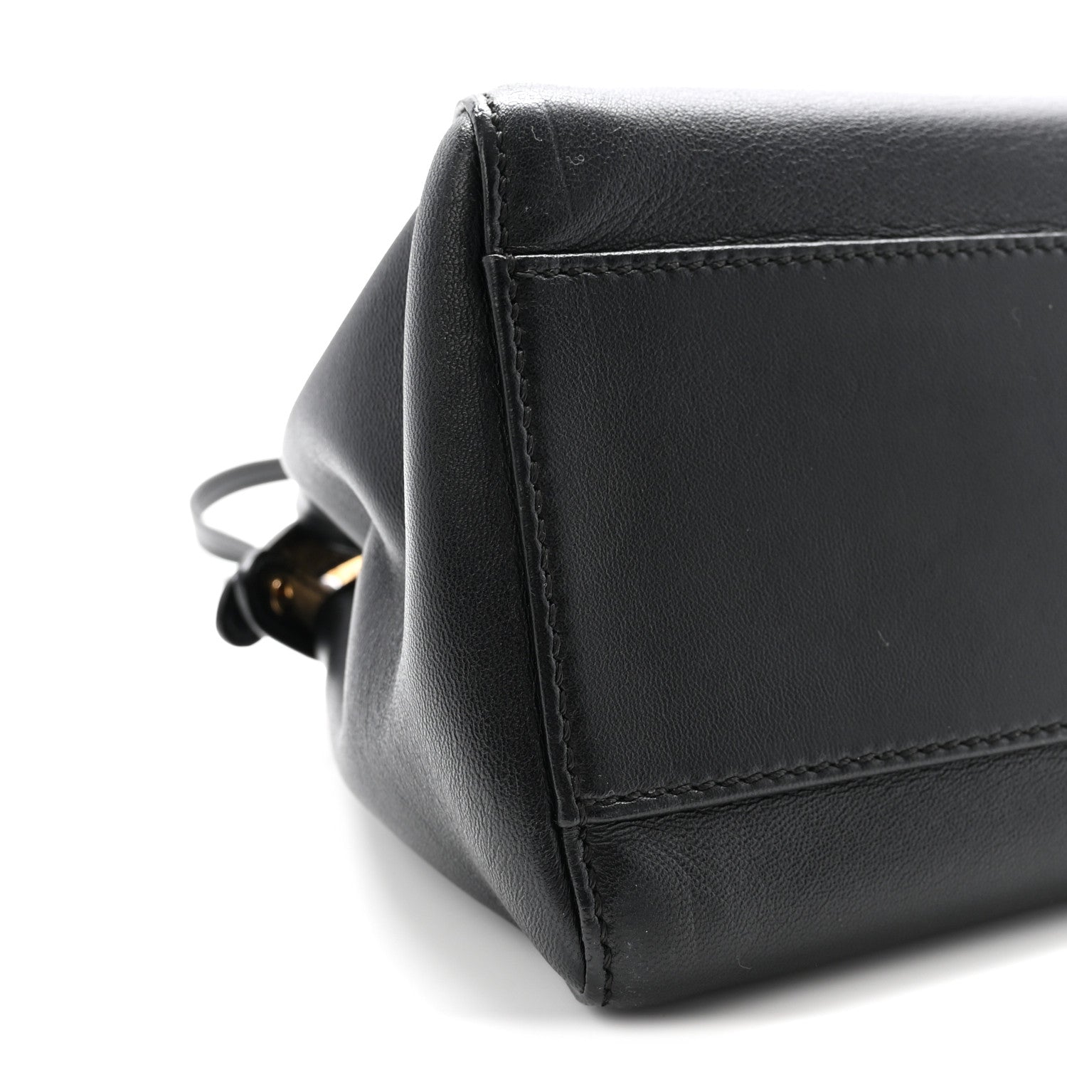 Fendi Nappa Mini Peekaboo Iconic Satchel Black 9 of 10