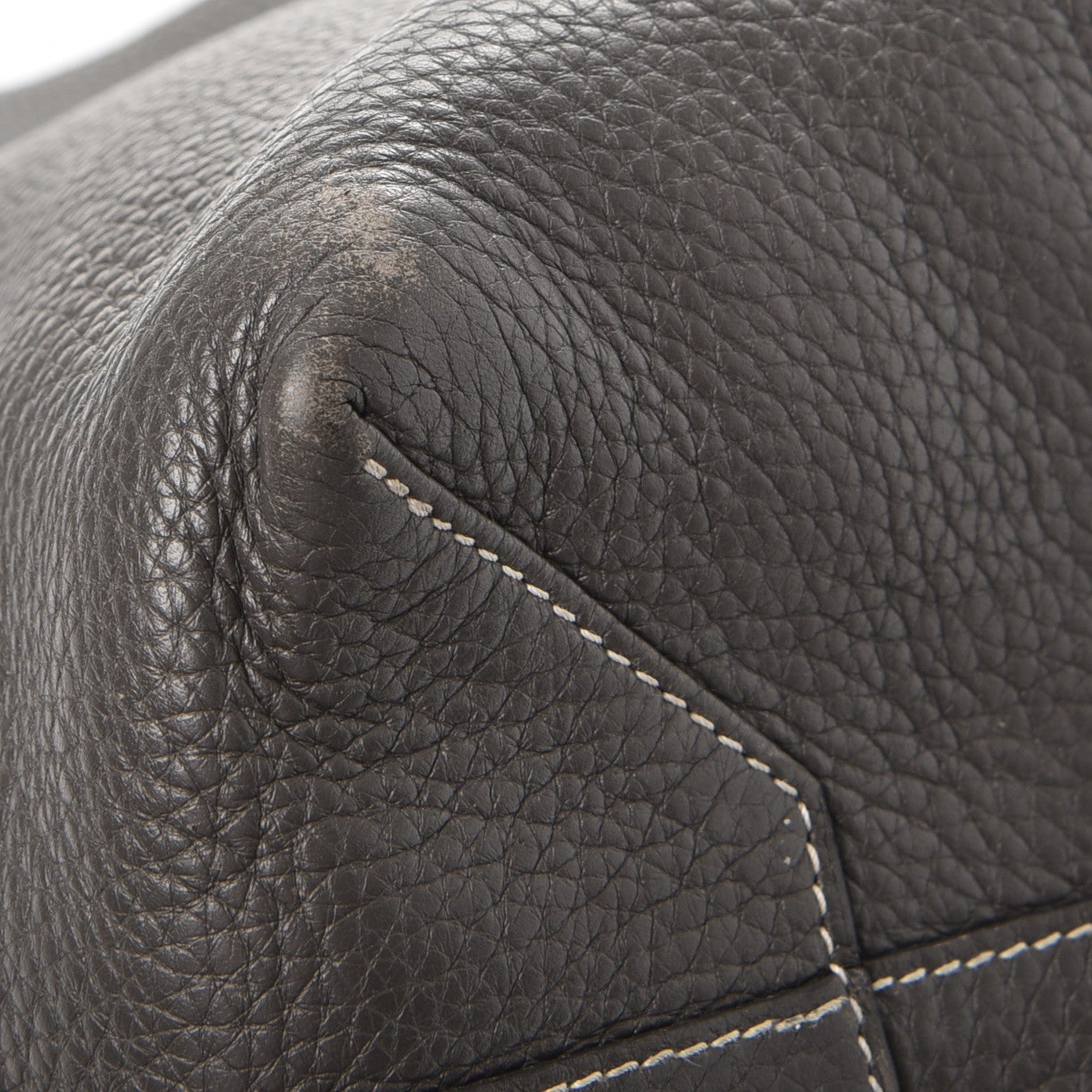 Hermes Taurillon Clemence Double Sens 36 Reversible Tote Graphite Bleu Electrique 16 of 24