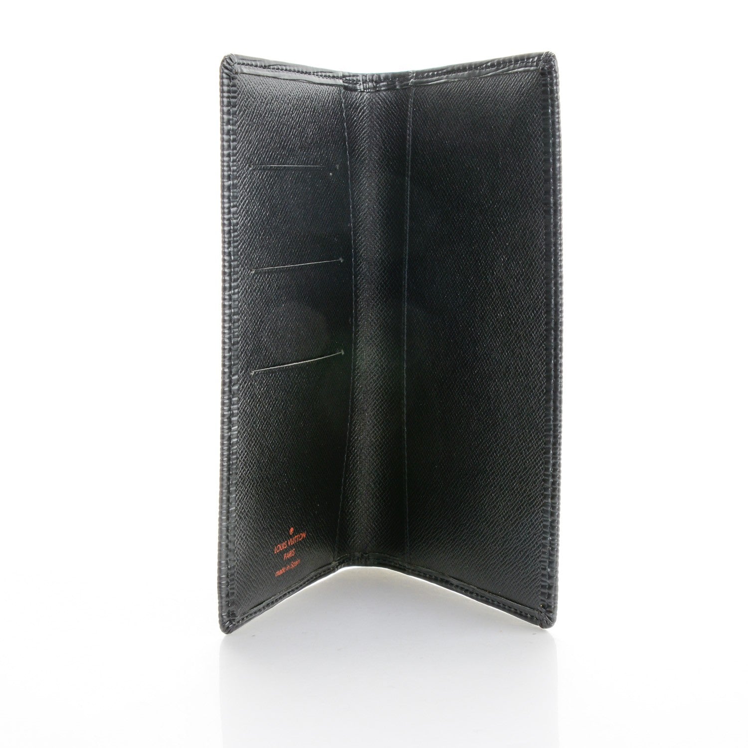 Louis Vuitton Epi Checkbook Cover Black 5 of 7