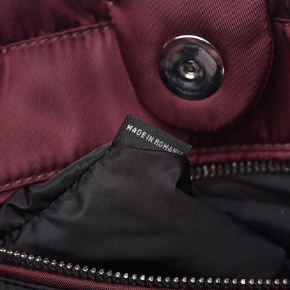 Prada Tessuto Nylon Bomber Tote Bordeaux 7 of 9