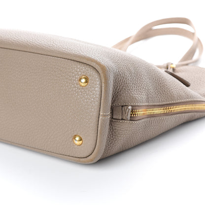 Prada Vitello Daino Side Zip Tote Visone 8 of 8