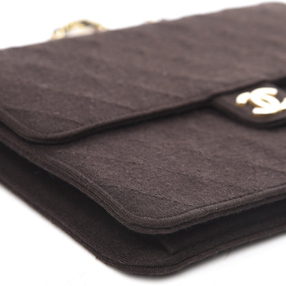 Chanel Jersey Quilted Medium Single Flap Brown 9 of 12