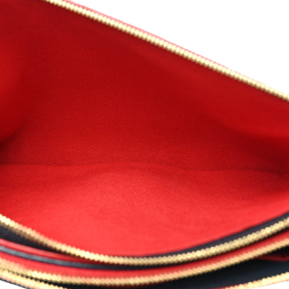 Louis Vuitton Empreinte Double Zip Pochette Marine Rouge 5 of 10