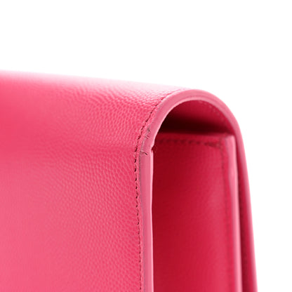 Saint Laurent Grain De Poudre Classic Monogram Cassandre Clutch 9 of 9