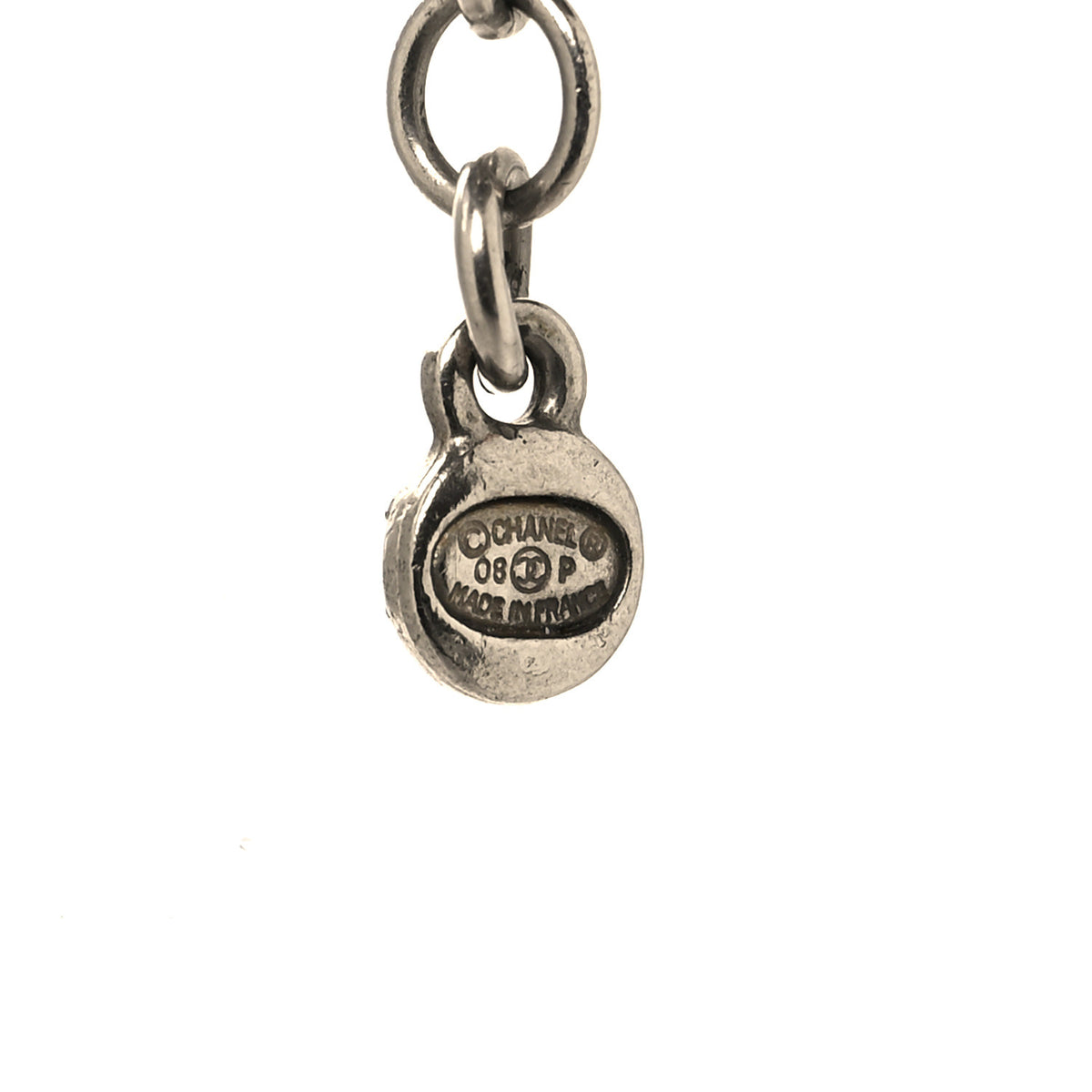 Ruthenium Crytsal CC Bead Drop Necklace Black