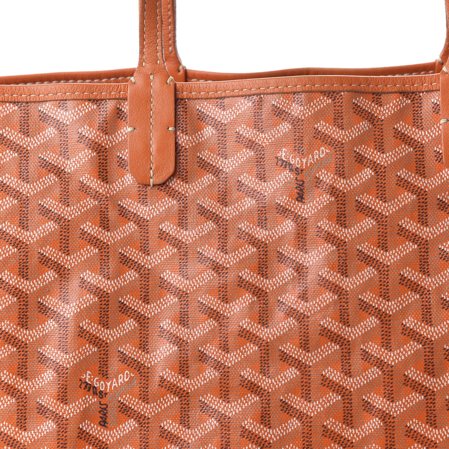 Goyardine Reversible Anjou PM Orange