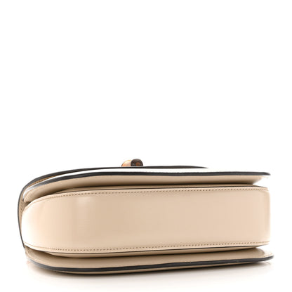Gucci Boarded Dyana Lux Calfskin Web Small Bamboo 1947 Top Handle Bag Oatmeal 4 of 16