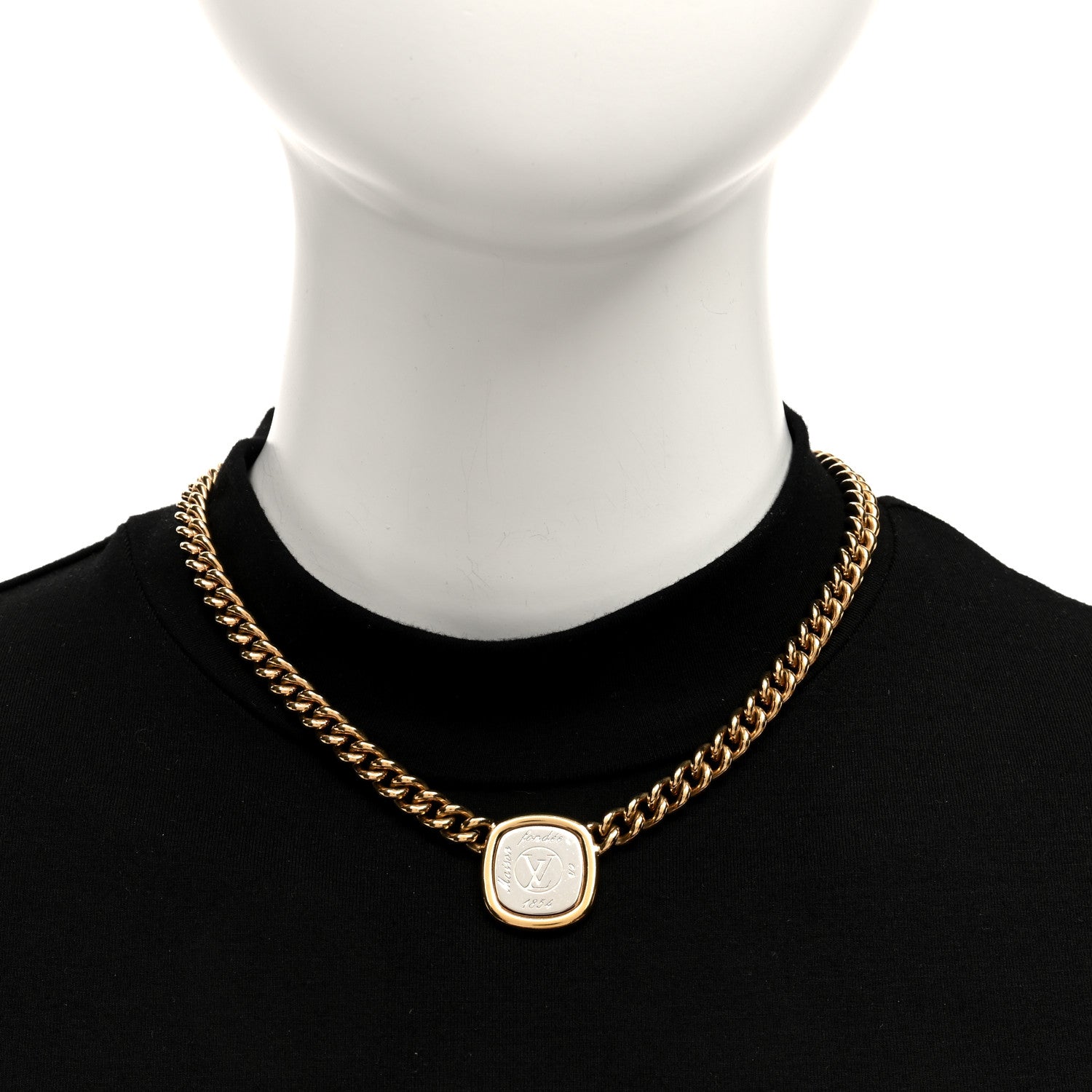 Louis Vuitton LV ID Chain Necklace 2 of 6