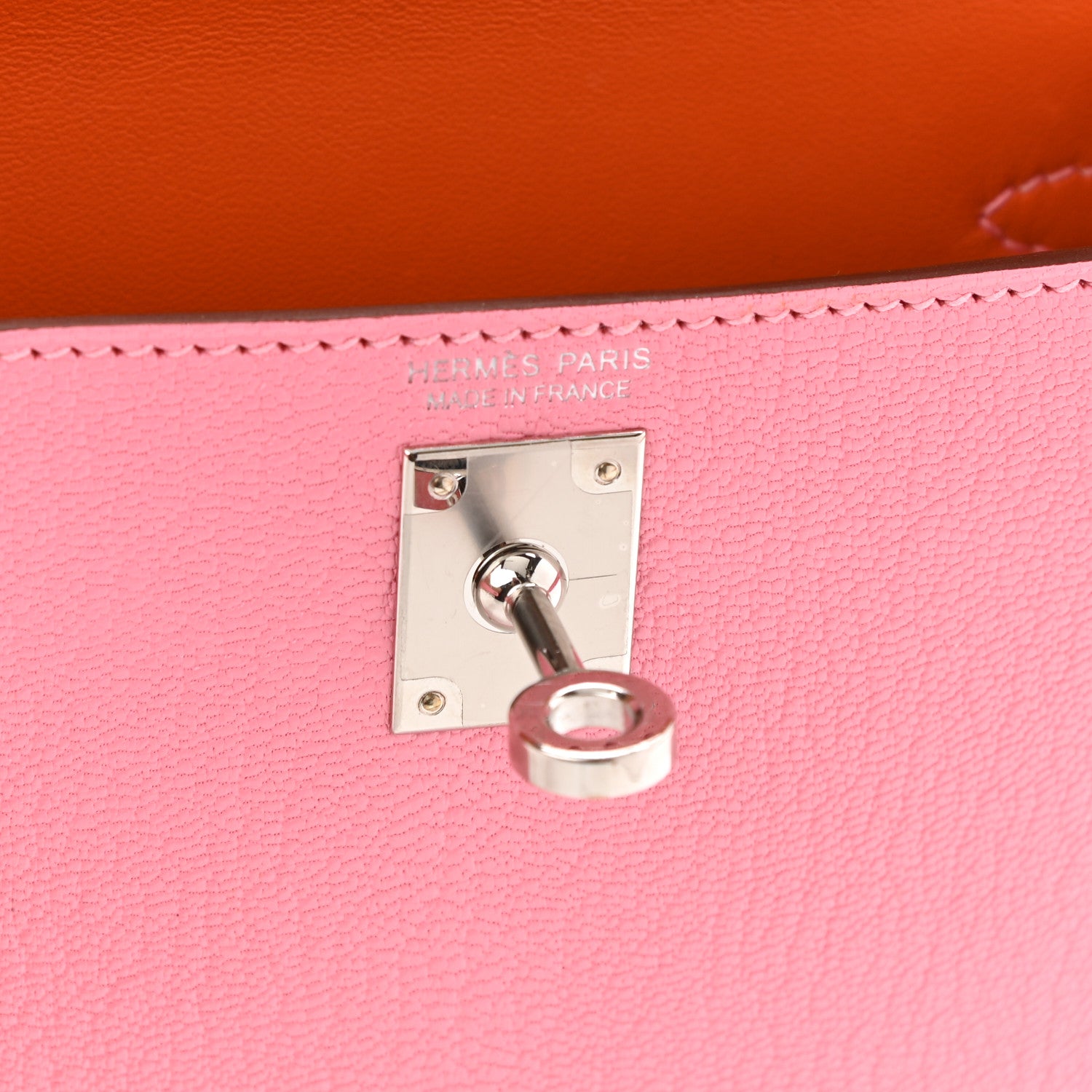 Hermes Chevre Mysore Verso Mini Kelly Sellier 20 Rose Confetti Sanguine 6 of 13