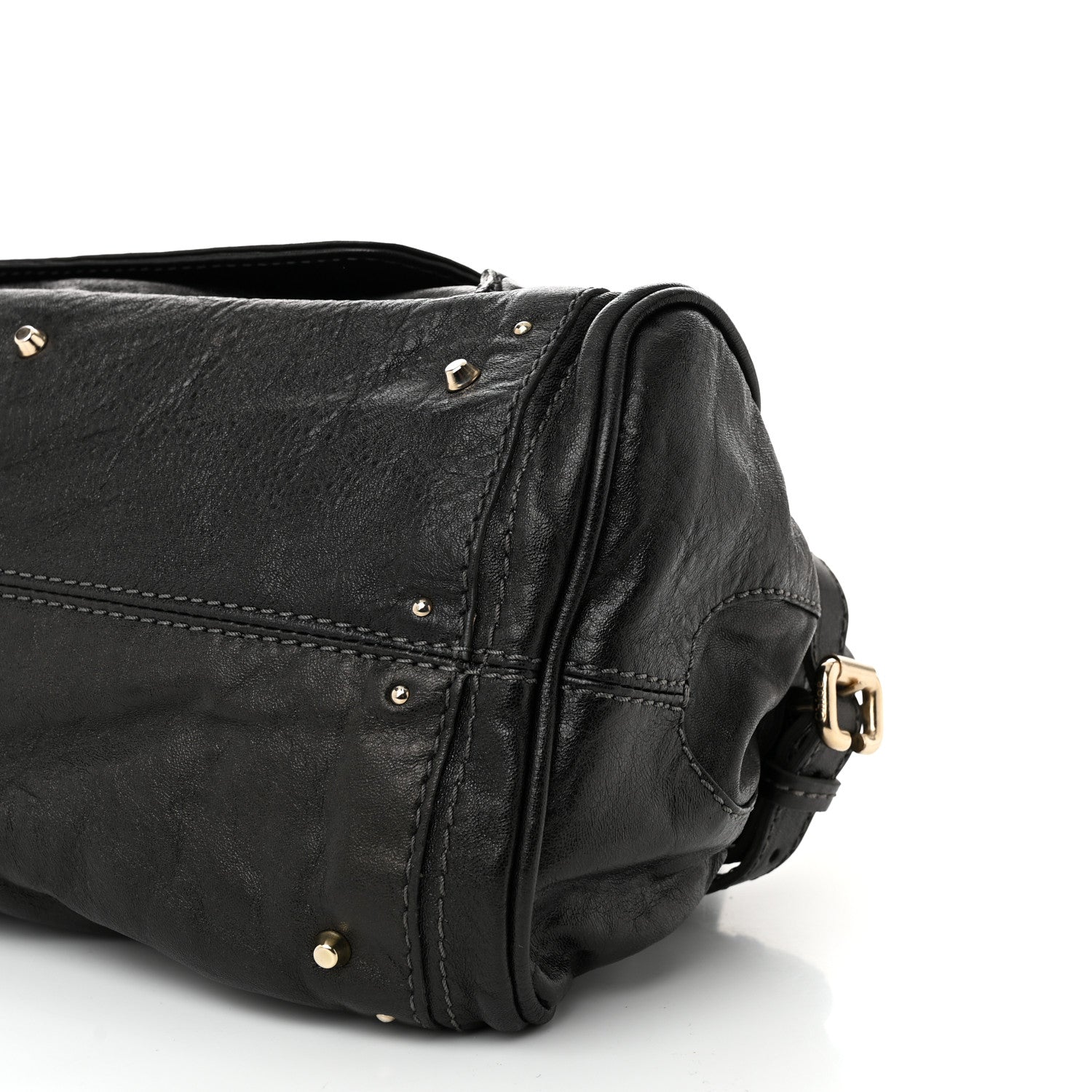 Chloe Calfskin Medium Paddington Capsule Satchel Bleu Nuit 10 of 11