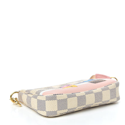 Louis Vuitton Damier Azur 2018 Christmas Animation Mini Pochette Accessories 4 of 8