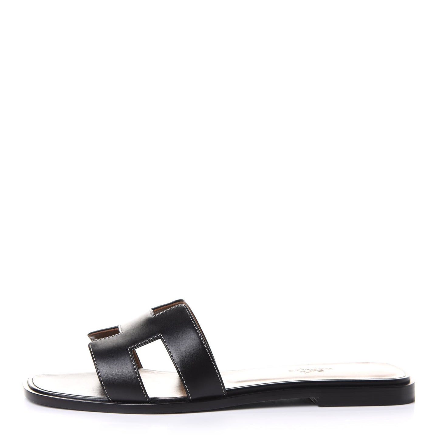 Box Calfskin Oran Sandals 39 Black