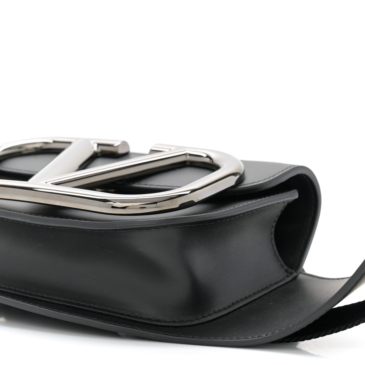 Calfskin Supervee Belt Bag Black