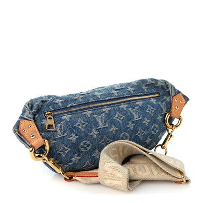 Louis Vuitton Monogram Denim High Rise Bumbag Blue 3 of 9