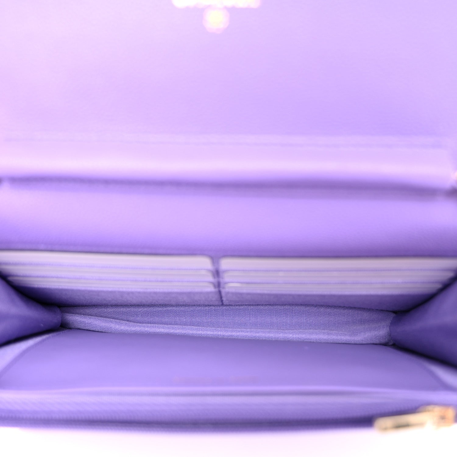 Chanel Caviar Quilted Wallet on Chain WOC Purple 5 of 13
