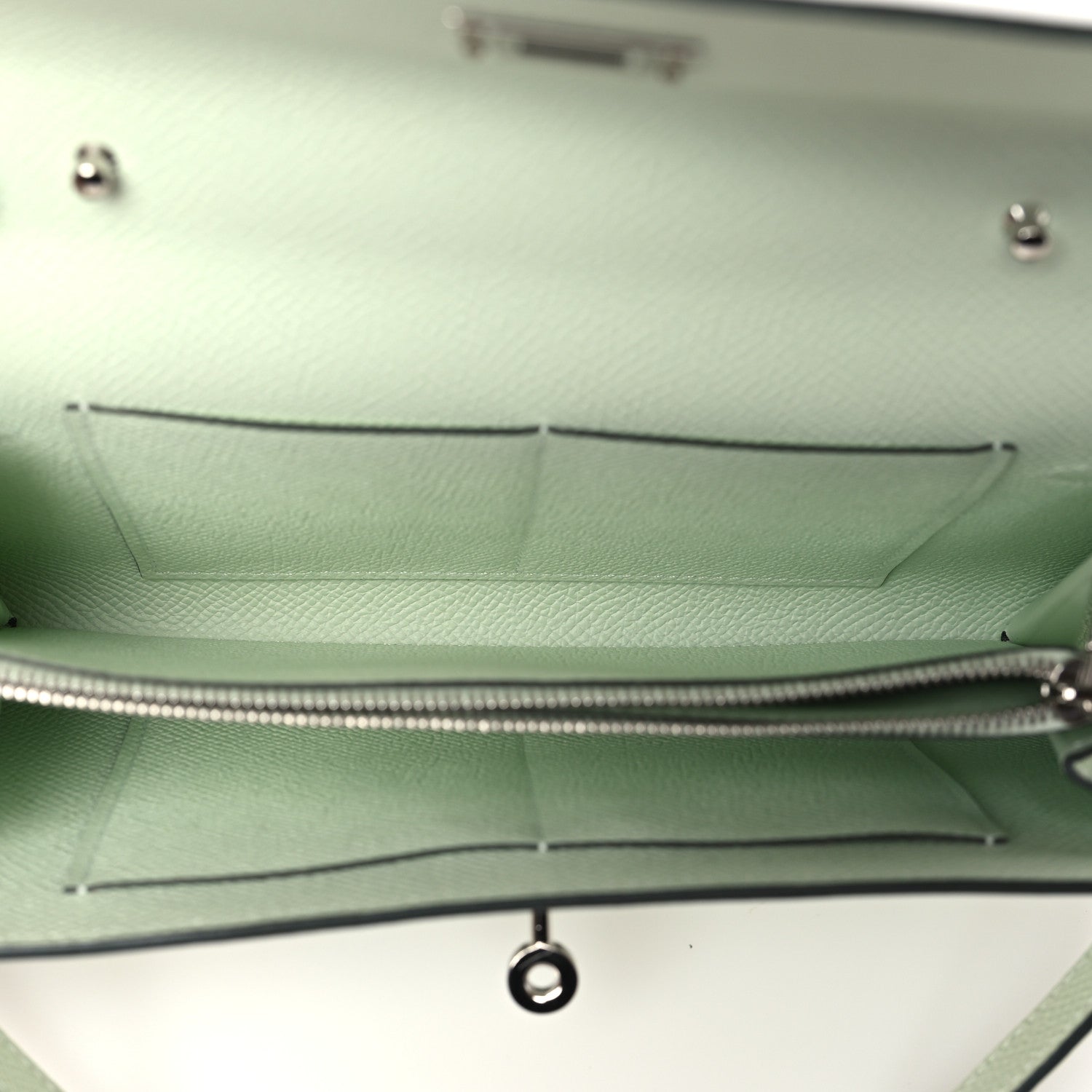 Hermes Epsom Kelly Wallet To Go Vert Fizz 5 of 9