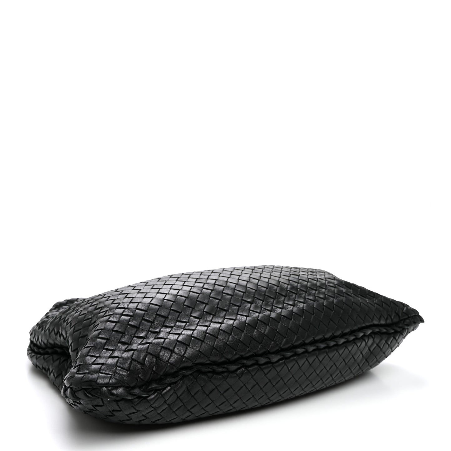 Nappa Intrecciato Large Veneta Hobo Black