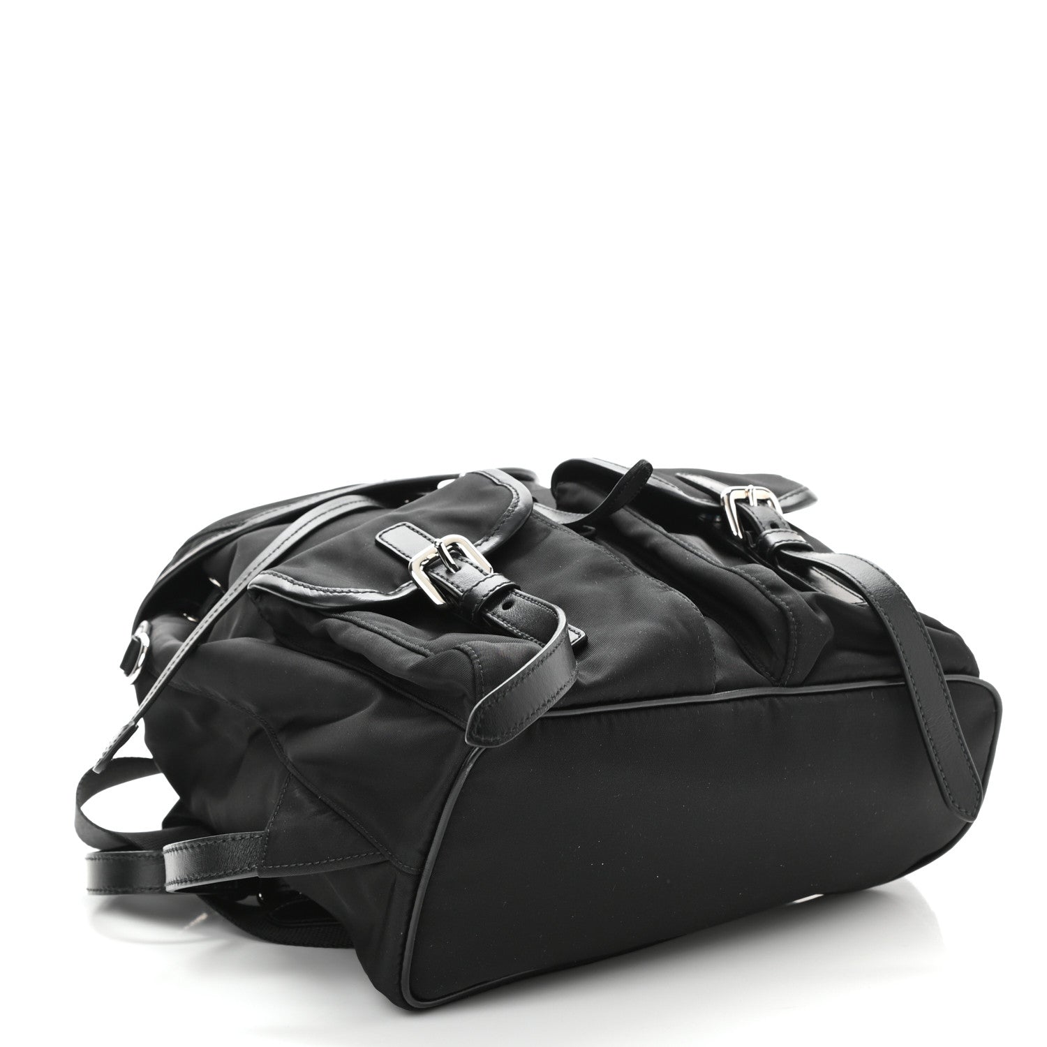 Prada Tessuto Nylon Vitello Backpack Black 4 of 8