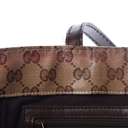 Gucci Crystal Monogram Large Babouska Vertical Shopping Tote Brown 12 of 17