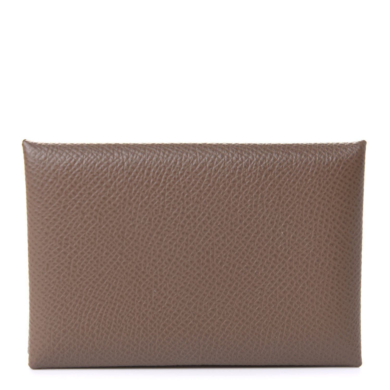 Hermes Epsom Calvi Card Case Etoupe 1 of 9