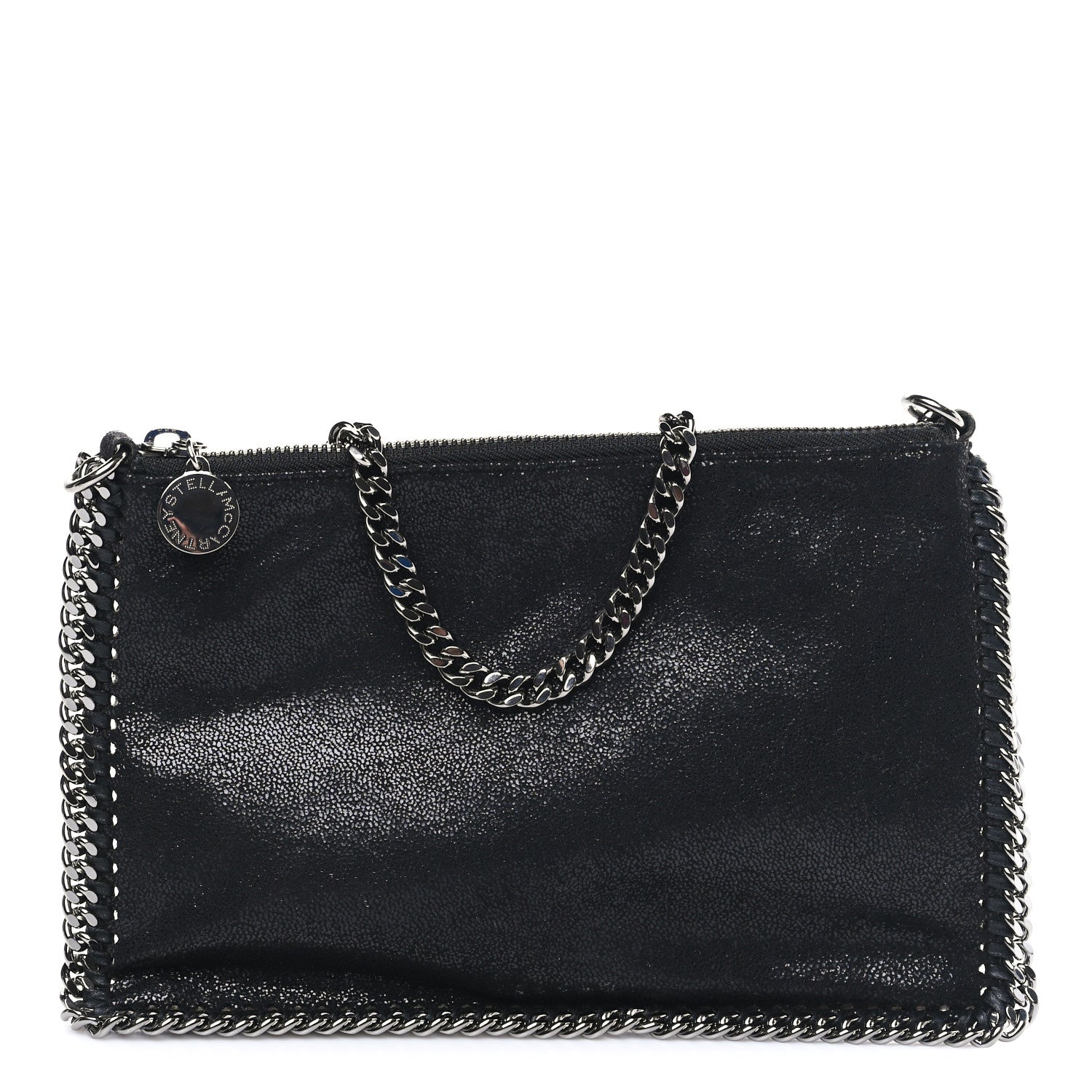 Stella McCartney Shaggy Deer Falabella Clutch Black 1 of 8