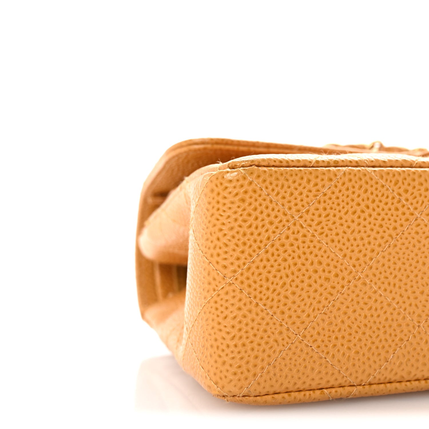 Chanel Caviar Quilted Small Double Flap Yellow 9 of 10