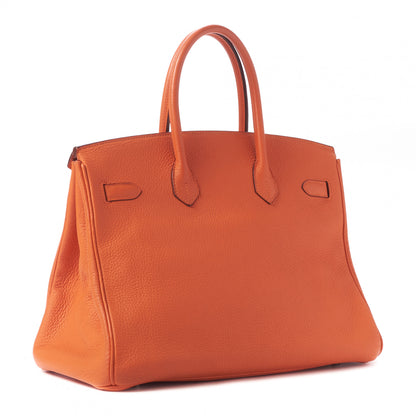 Hermes Togo Birkin 35 Orange 3 of 31
