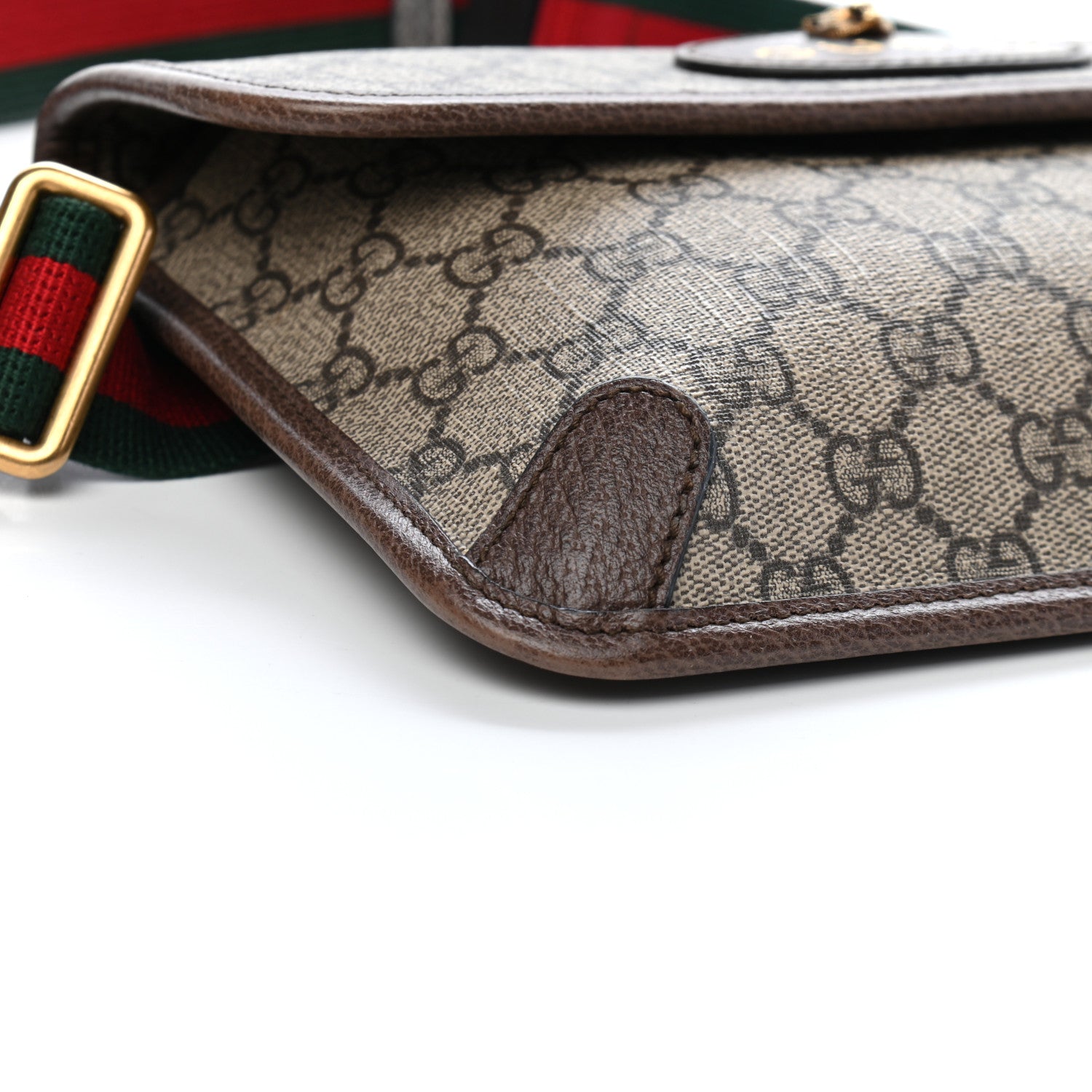 Gucci GG Supreme Monogram Neo Vintage Web Belt Bag Brown 9 of 10
