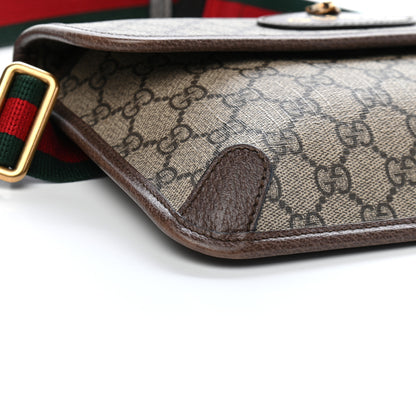 Gucci GG Supreme Monogram Neo Vintage Web Belt Bag Brown 9 of 10