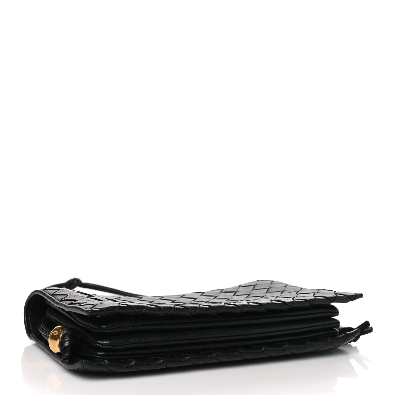 Bottega Veneta Nappa Intrecciato Trio Pouch On Strap Black 4 of 10