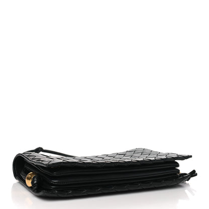 Bottega Veneta Nappa Intrecciato Trio Pouch On Strap Black 4 of 10
