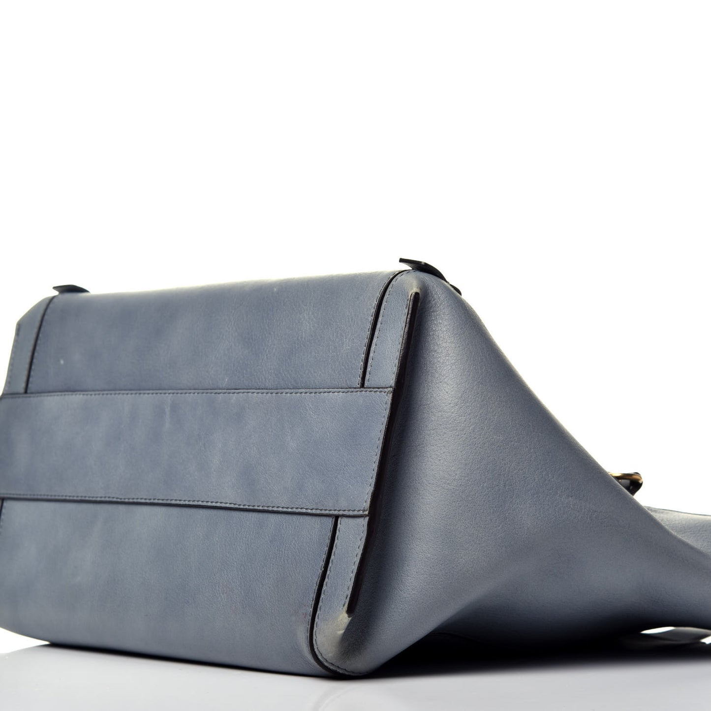 Smooth Calfskin Medium Milo Shopping Tote Cloudy Blue