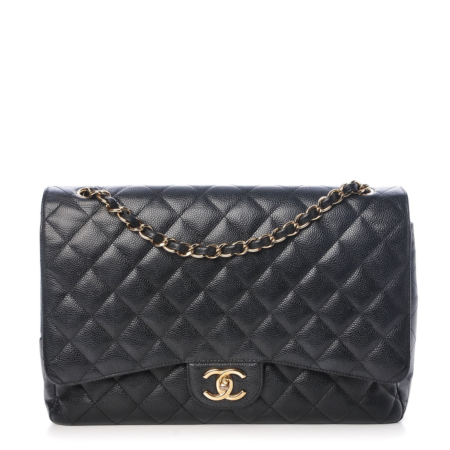 Chanel Caviar Quilted Maxi Double Flap Black 1 of 13