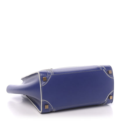 Celine Satin Calfskin Micro Debossed Luggage Inky Blue 4 of 9