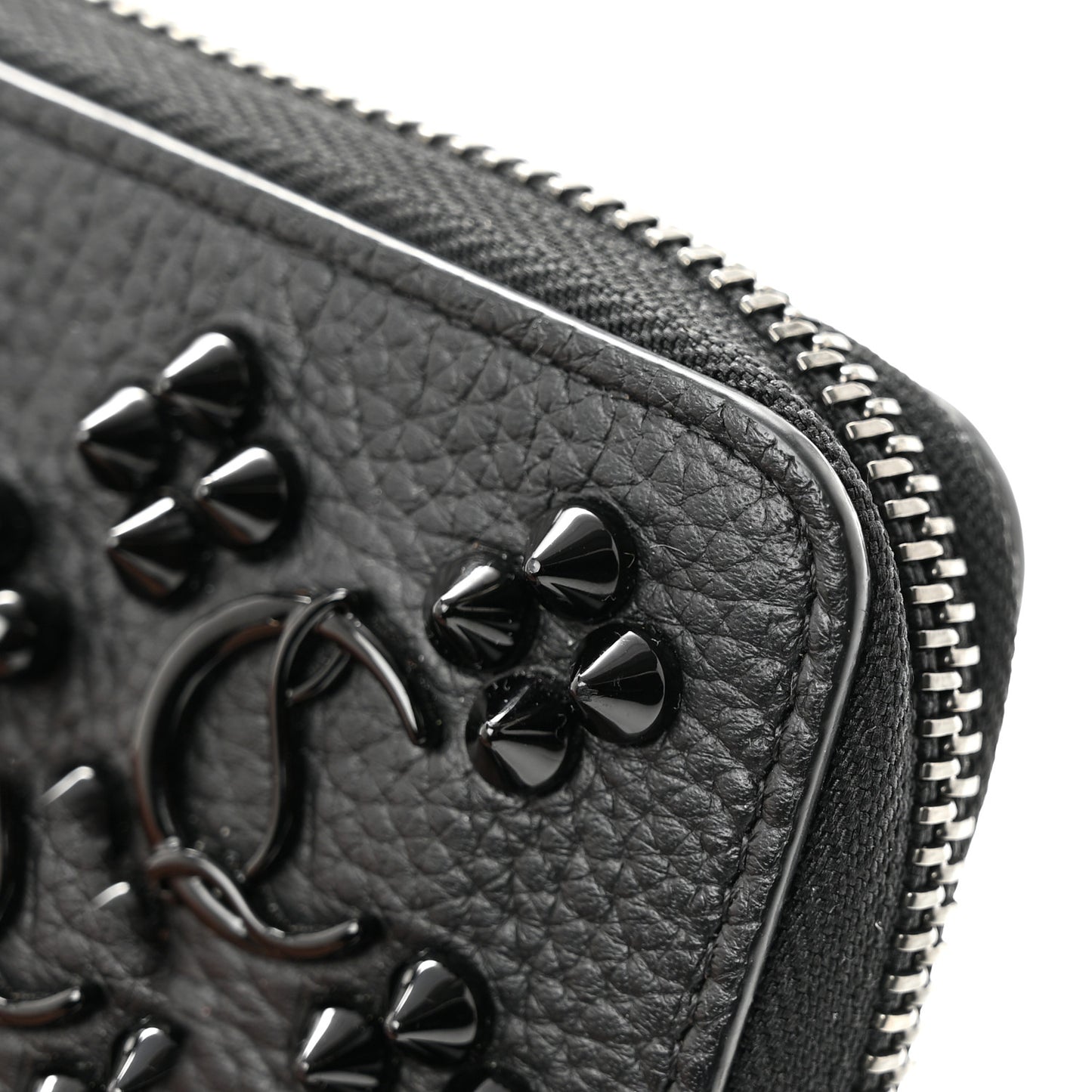 Calfskin Loubinthesky Panettone Coin Purse Black