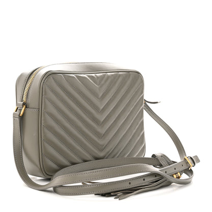 Saint Laurent Calfskin Matelasse Monogram Lou Camera Bag Dusty Grey 3 of 12