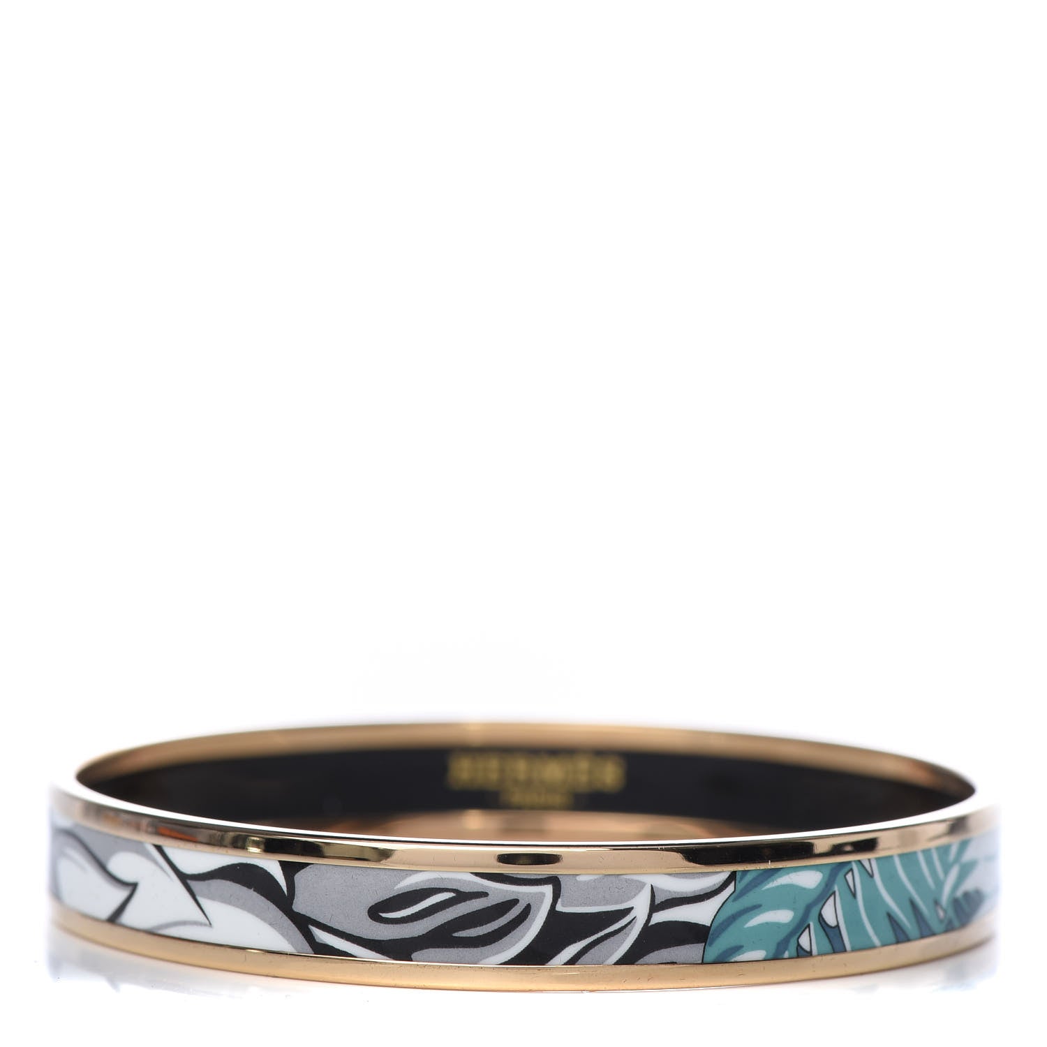 Hermes Enamel Printed Narrow Mythiques Phoenix Bracelet 62 Pierres Et Cactus 1 of 5