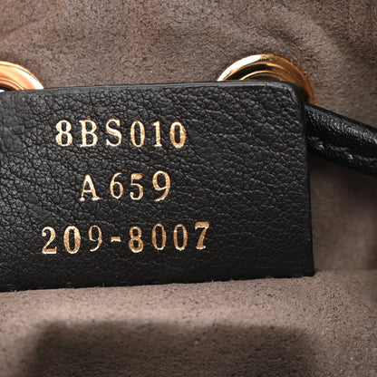 Fendi Vitello Liberty F is Fendi Bi-Color FF 1974 Embossed Mini Mon Tresor Bucket Bag Maya Black 7 of 11