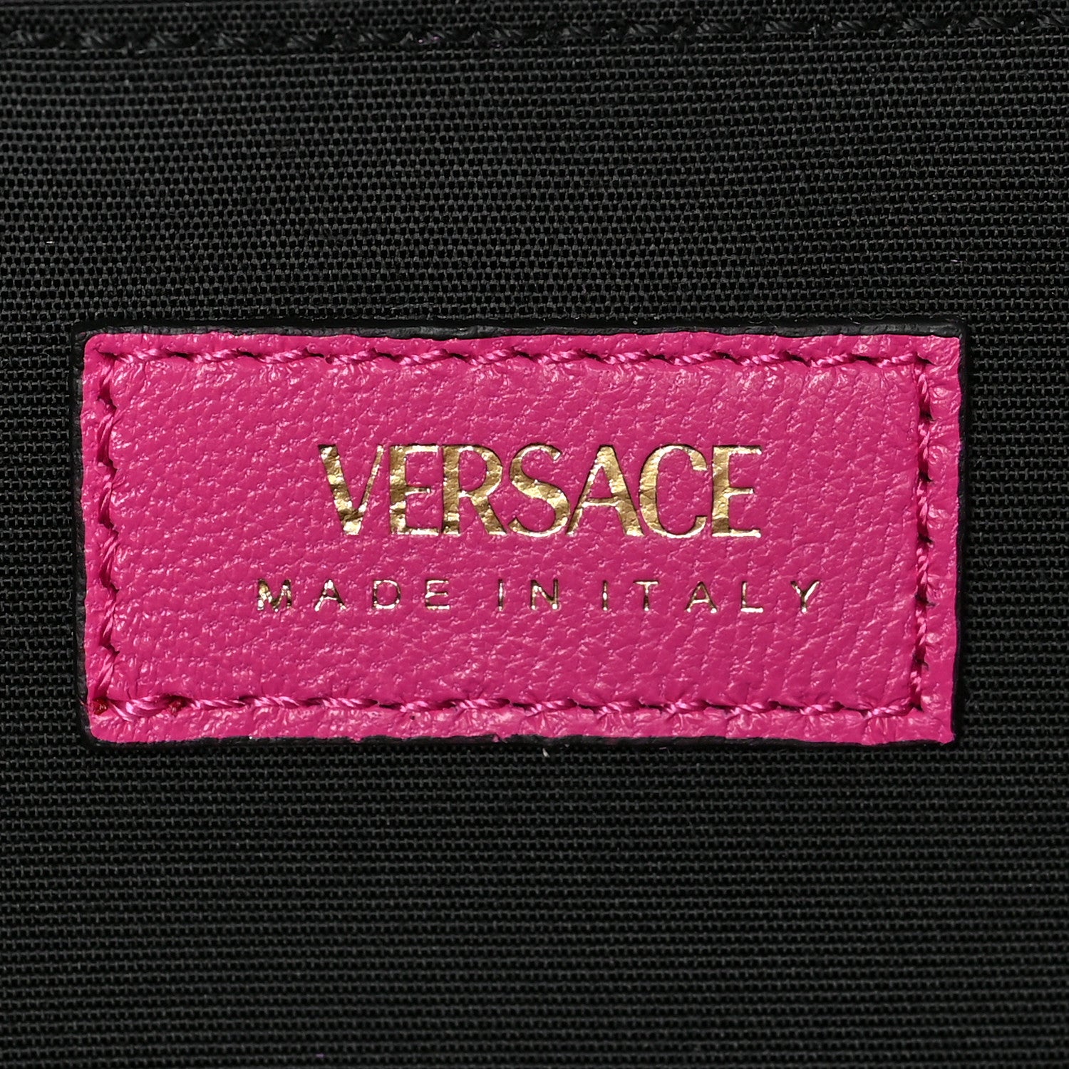 Versace Velvet Quilted Medusa Wallet On Chain Pink 6 of 8