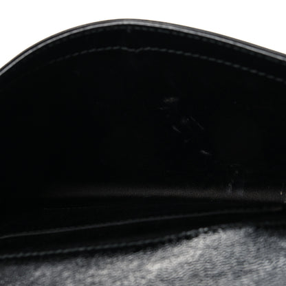 Saint Laurent Textured Patent Monogram Large Belle De Jour Clutch Black 5 of 9
