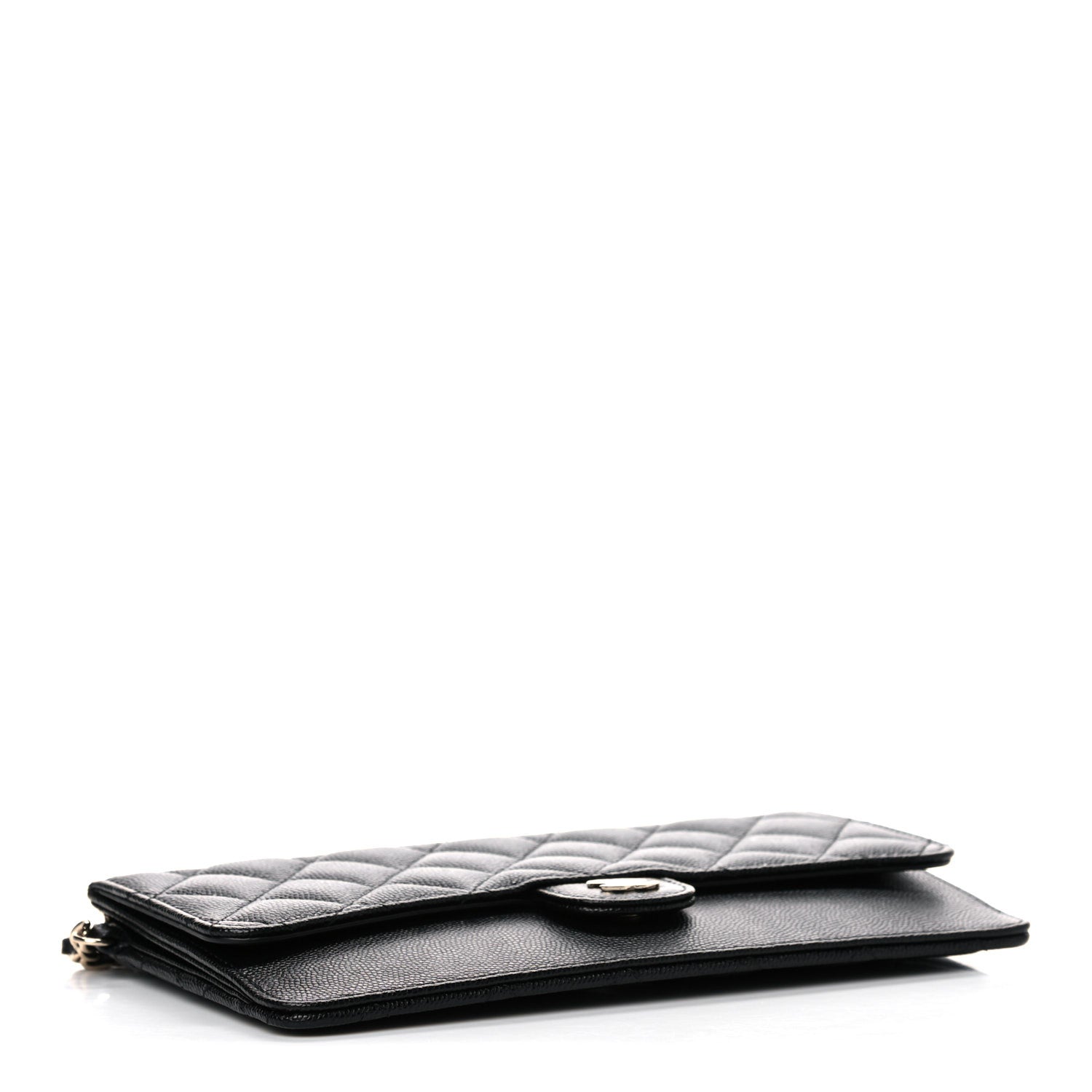 Chanel Caviar Quilted Classic Pouch With Handle Black 4 of 7