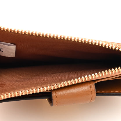 MCM Calfskin Visetos Patricia Mini Card Holder Cognac 5 of 7