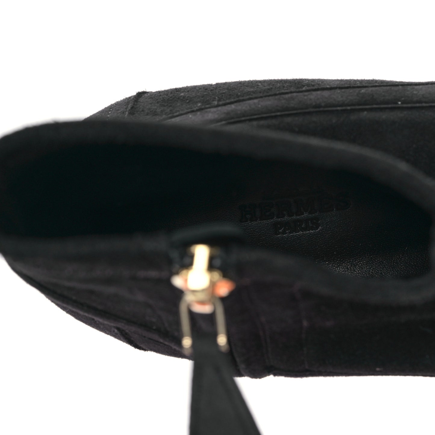 Stretch Velvet Goatskin Saint Honore Ankle Boots 37 Black