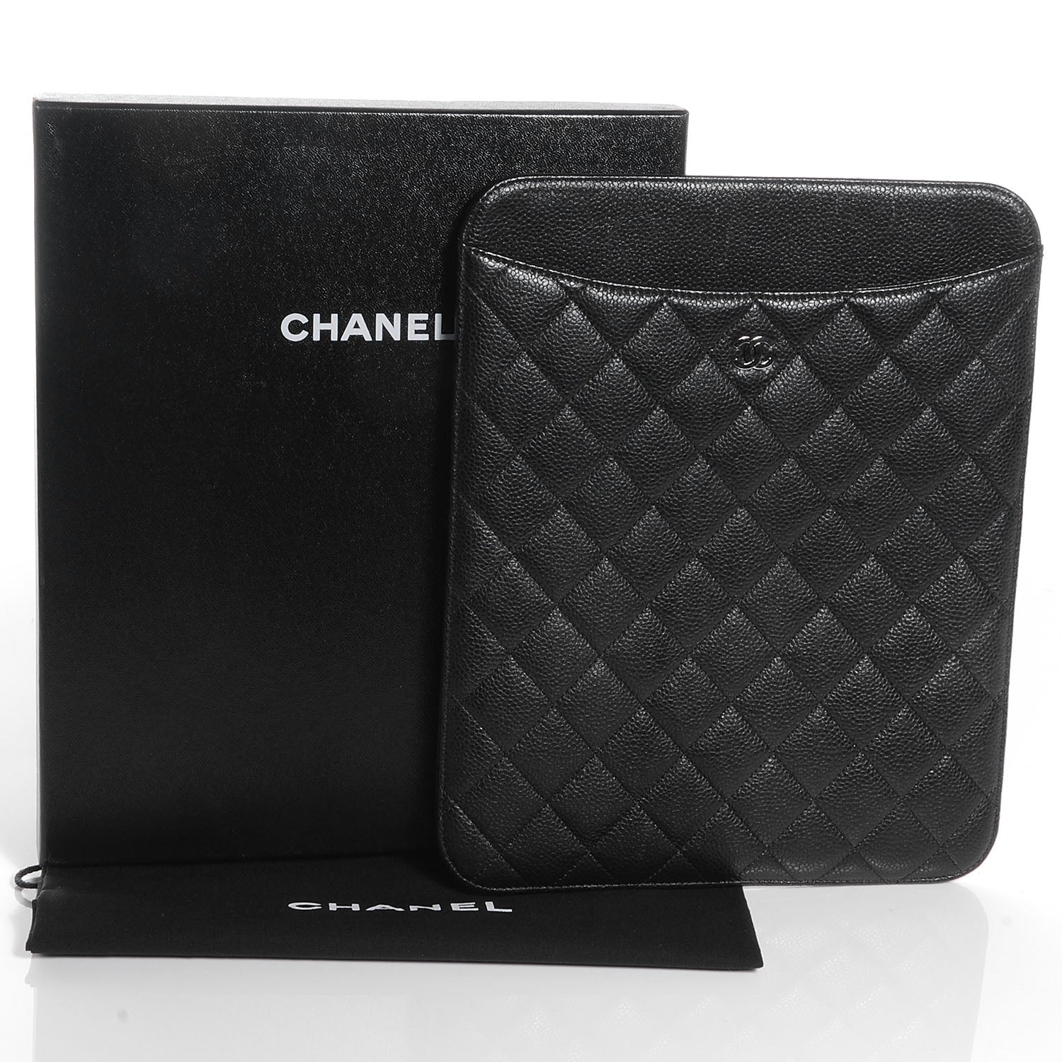 Chanel Caviar iPad Case Black 5 of 8