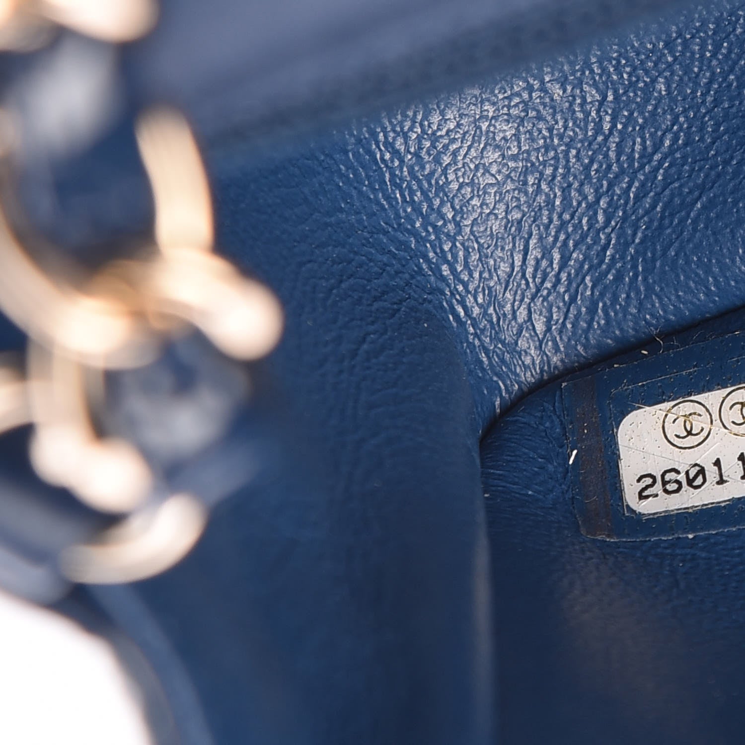 Chanel Patent Calfskin Quilted Mini Rectangular Flap Navy Blue 7 of 9