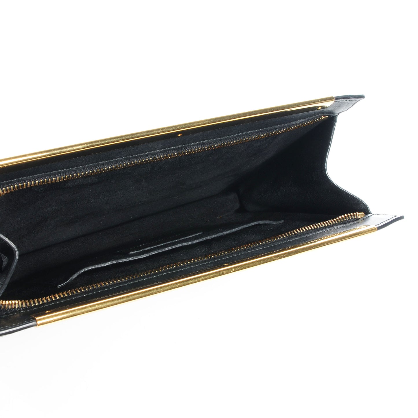 Leather Lutetia Clutch Black